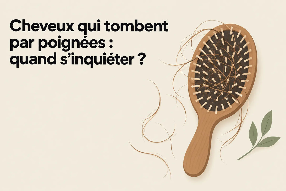 Cheveux qui tombent par poignées : quand s'inquiéter ?